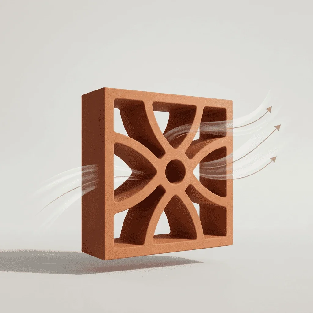 Four Petal -Terracotta Jali